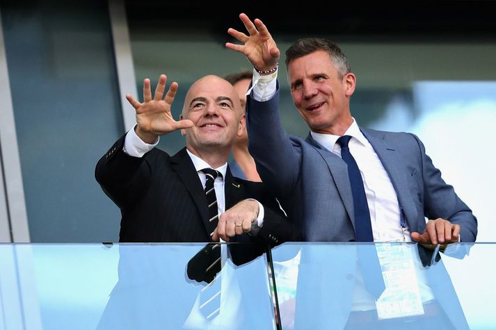 "Sérðu það fyrir þér Guðni, Ísland á HM í Katar 2022?“ gæti Infantino hafa spurt Guðna Bergsson þegar þeir félagar horfðu saman á Ísland gera jafntefli við Argentínu í Rússlandi í sumar