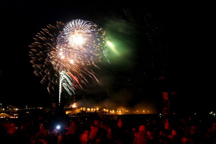 Frá flugeldasýningu Ljósanætur í Reykjanesbæ fyrir nokkrum árum.