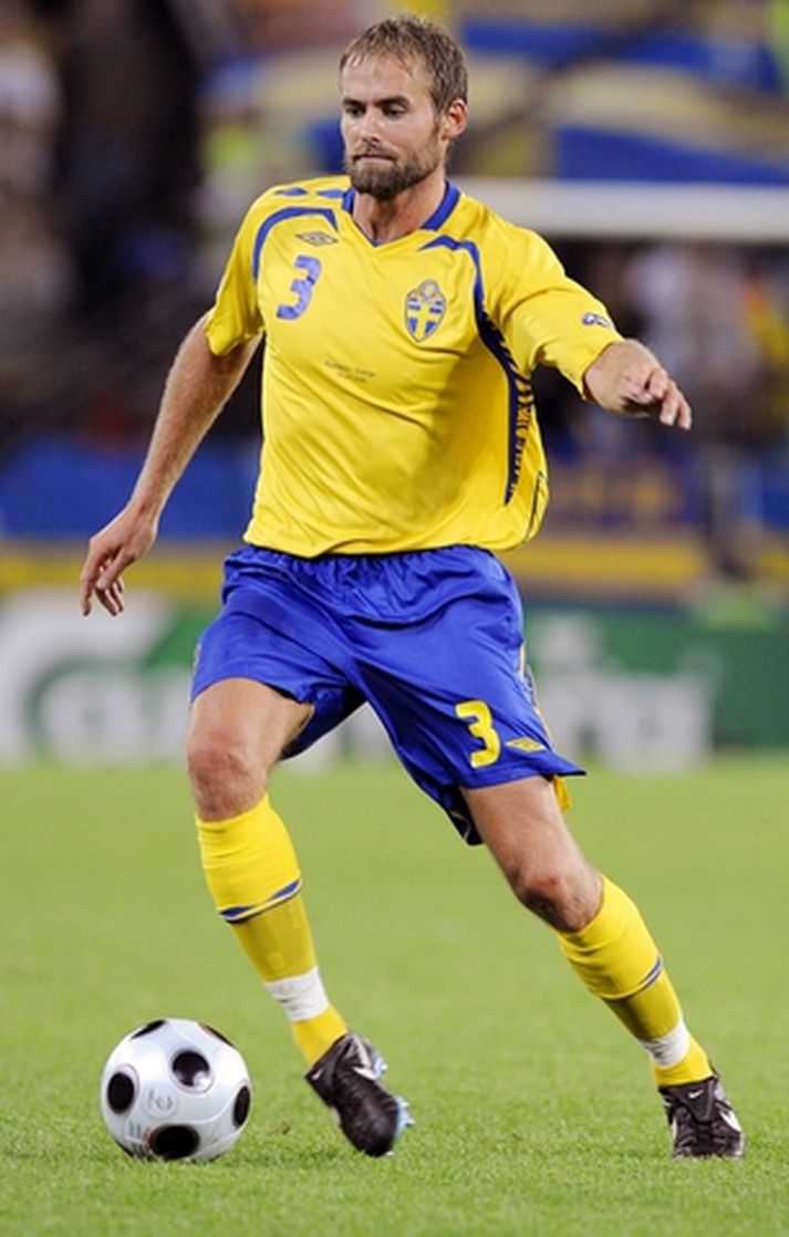 Olof Mellberg, leikmaður sænska landsliðsins.