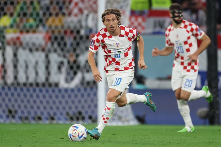 Luka Modrić er allt í öllu hjá Króatíu þrátt fyrir að vera orðinn 37 ára gamall.