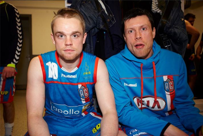 Félagarnir Snorri Steinn og Guðjón Valur voru í eldlínunni með AG í dag.