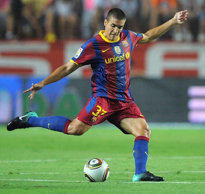 Oriol Romeu í leik með Barcelona.