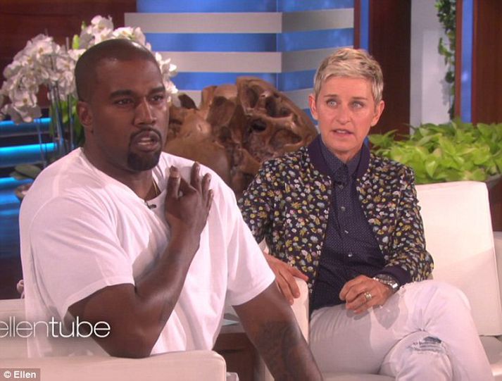 Kanye fór á kostum hjá Ellen.