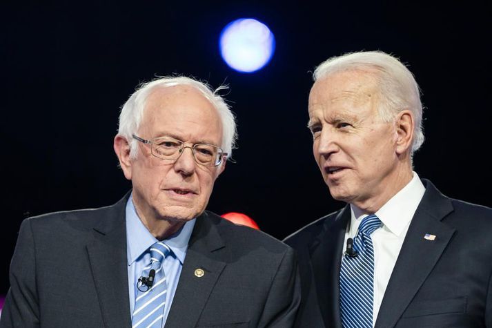 Bernie Sanders hefur lýst yfir stuðningi við Joe Biden og tekið þátt í kosningabaráttu hans.