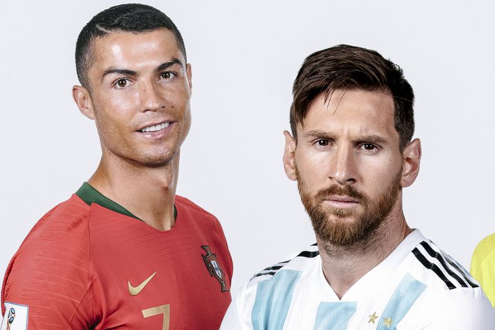 Lionel Messi og Cristiano Ronaldo.