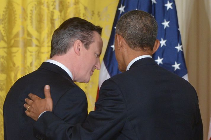 Þeir Cameron og Obama eru miklir félagar.