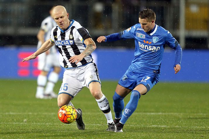 Emil í leik með Udinese.
