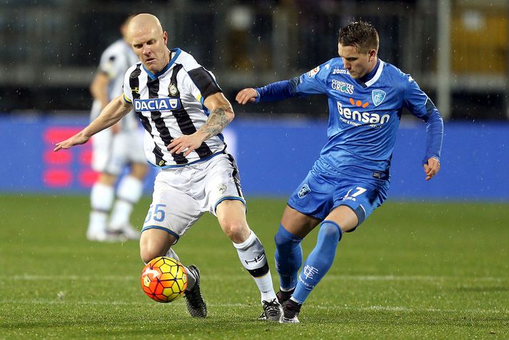 Emil Hallfreðsson í leik með Udinese.