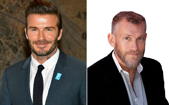 Þeir Beckham og Björgólfur Thor eru miklir mátar. 