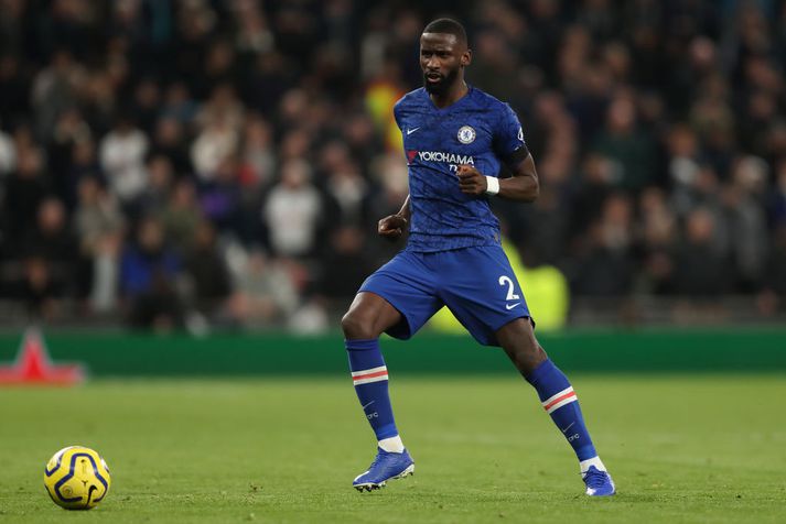 Rudiger varð fyrir kynþáttafordómum frá stuðningsmönnum Tottenham í dag.