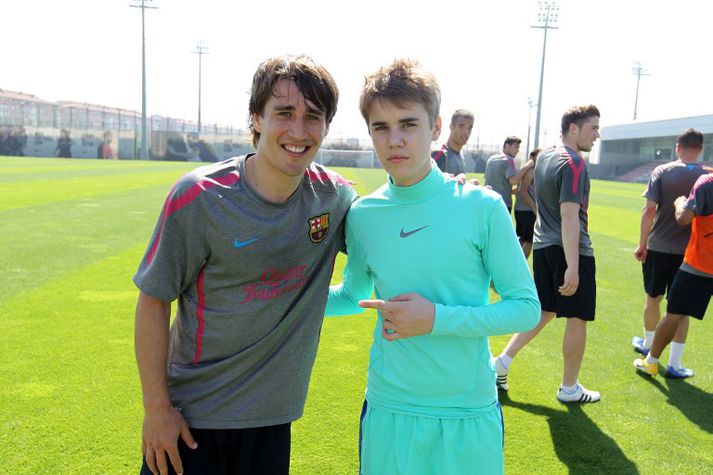 Justin Bieber með Bojan