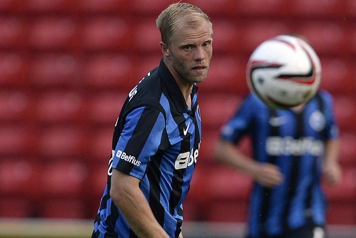 Eiður Smári Guðjohnsen í leik með Club Brugge.
