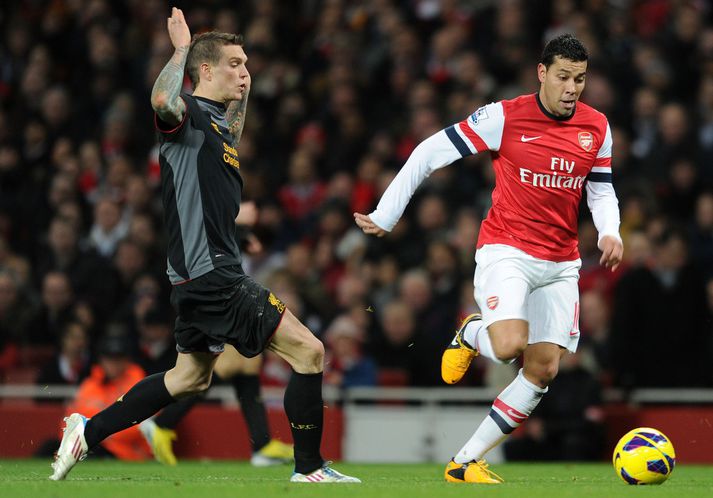 Santos í leiknum í gær.