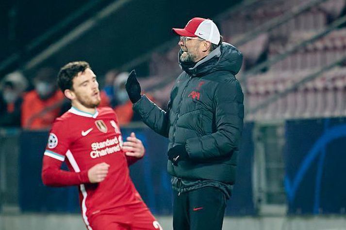 Klopp í Meistaradeildarleiknum gegn Midtjylland í vikunni.