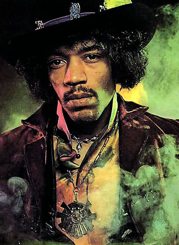 Jimi Hendrix samdi lög á borð við Purple Haze