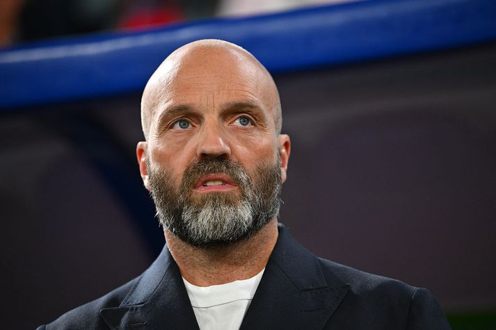 Arnar Gunnlaugsson og hans menn eiga fyrir höndum leik við Búlgaríu á Laugardalsvelli.