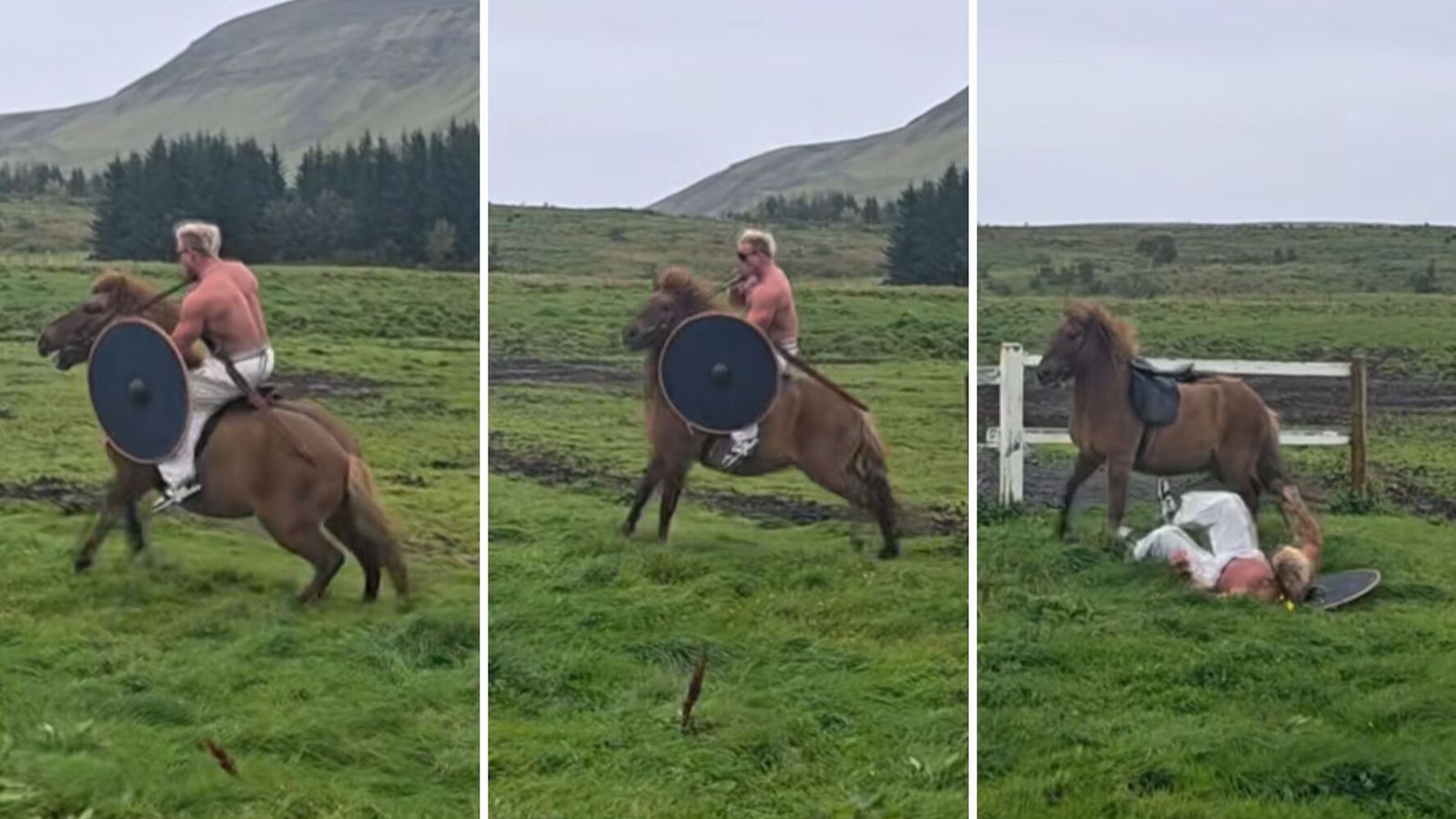 Gummi Emil sver af sér á­sakanir um dýraníð: „Ég bað hestinn af­sökunar“