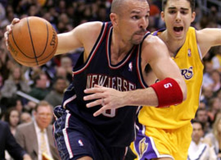 Jason Kidd var maðurinn á bak við sigur New Jersey á eldheitu liði Detroit
