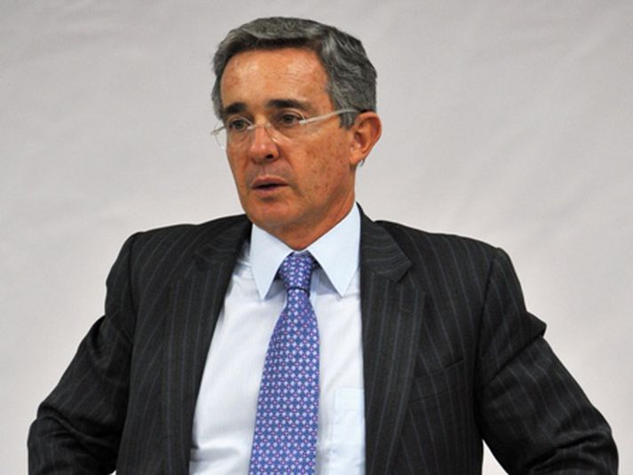 Talið er að til hafi staðið að ráða Alvaro Uribe af dögum. Mynd/ AFP.