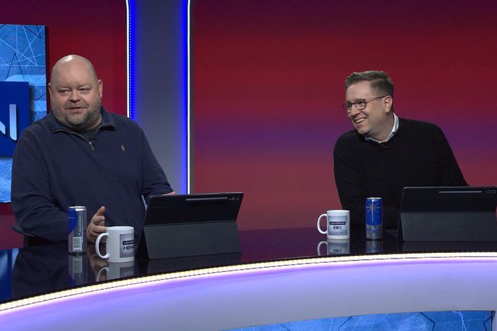Henry Birgir Gunnarsson og Eiríkur Stefán Ásgeirsson hafa látið ýmislegt flakka í Lokasókninni í vetur.