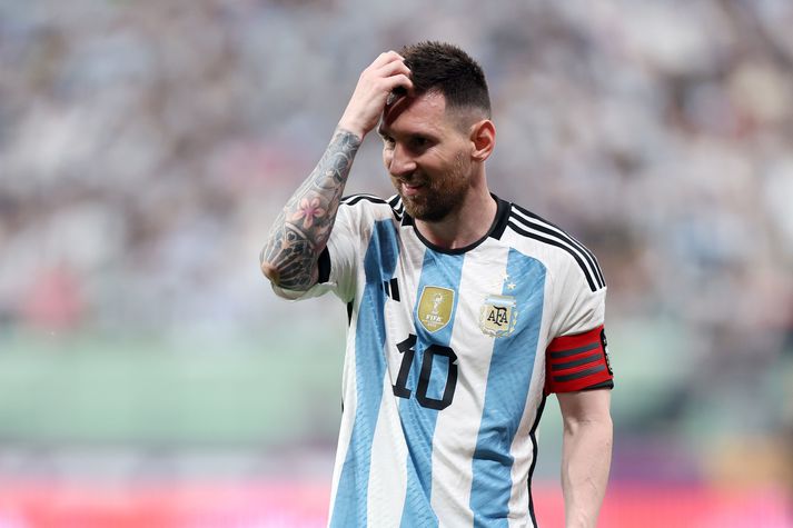Messi hefur ekki enn leikið sinn fyrsta leik með Inter Miami, en klórar sér sennilega í hausnum yfir gengi liðsins