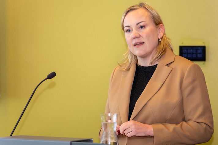 Þorbjörg S. Gunnlaugsdóttir, dómsmálaráðherra.