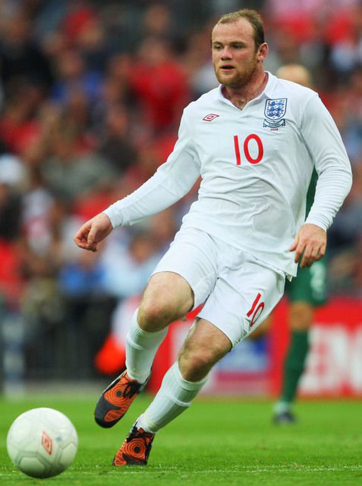 Wayne Rooney í enska landsliðsbúningnum.