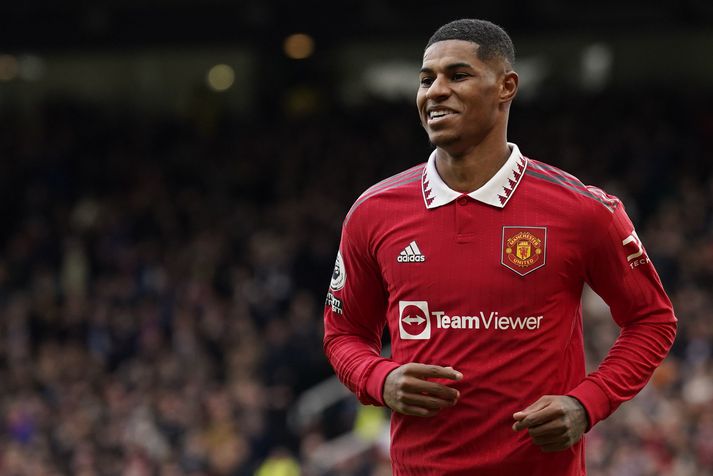 Marcus Rashford hefur raðað inn mörkum með Manchester United fyrstu mánuði ársins.