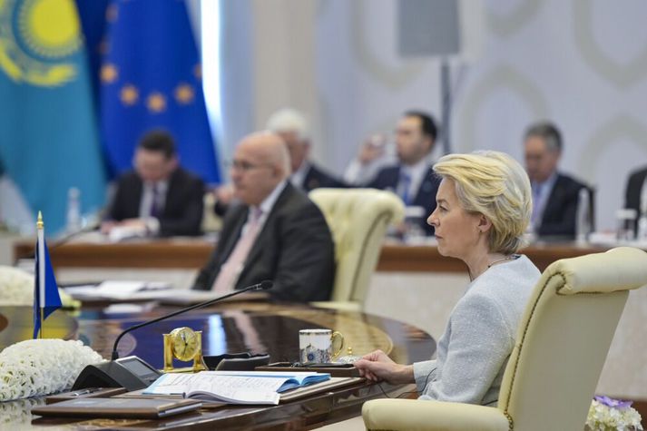 Ursula von der Leyen er forseti framkvæmdastjórnar Evrópusambandsins.