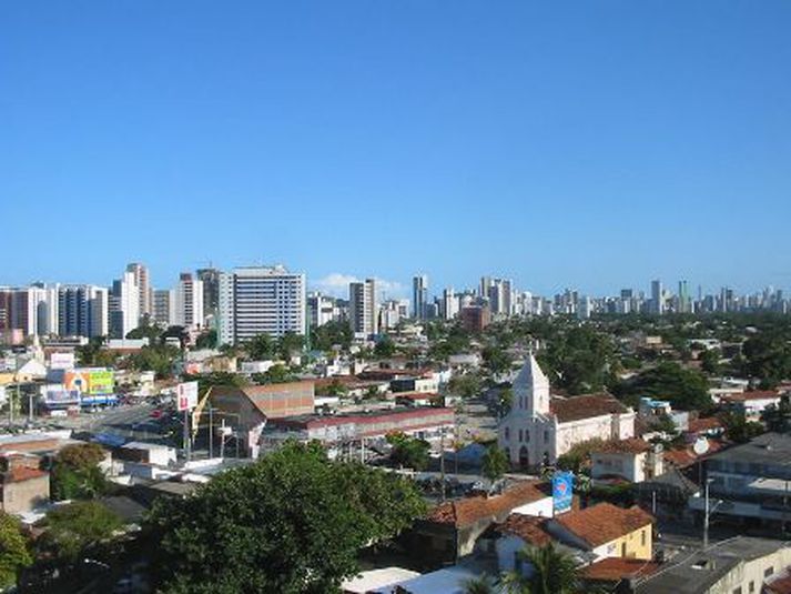 Frá Recife í Brasilíu þar sem Ragnar Erling var tekinn á föstudaginn.