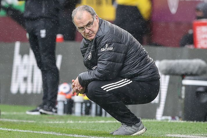 Marcelo Bielsa er ekki lengur atvinnulaus en hér sést hann á tíma sínum sem knattspyrnustjóri Leeds.