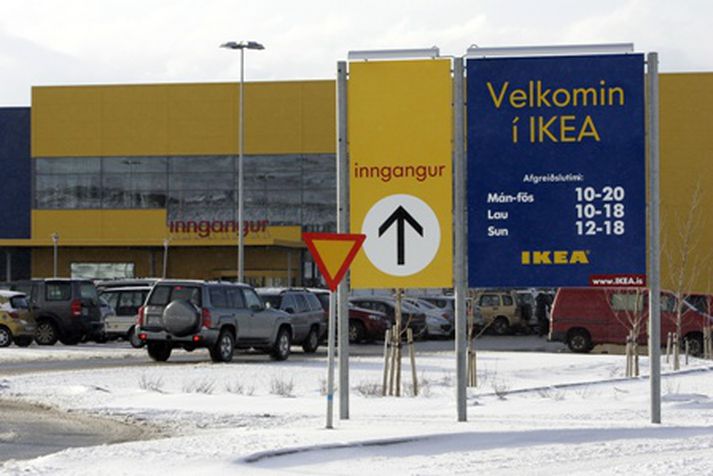 Gestir Ikea fara á klósettið í boði Hafnfirðinga.