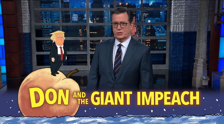Stephen Colbert leist ekki vel á bréf Trump.