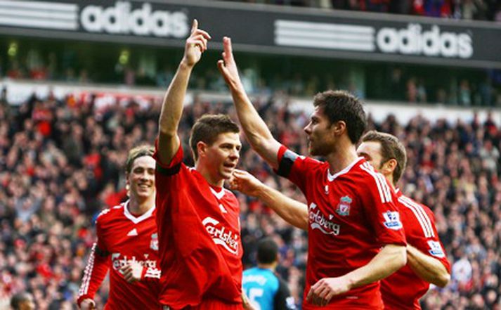 Steven Gerrard og félagar eru sjóðandi heitir um þessar mundir