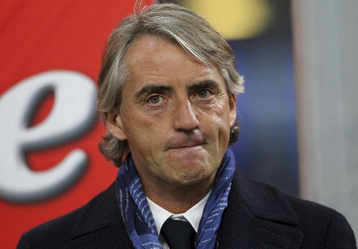 Mancini gerði Man City að Englandsmeisturum 2012.