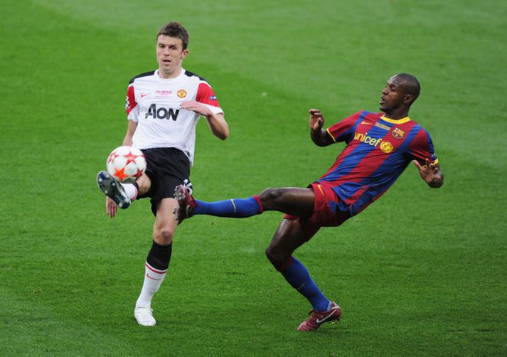 Michael Carrick í leik með Manchester United.