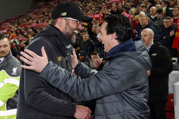 Jürgen Klopp er tilnefndur en ekki Unai Emery.