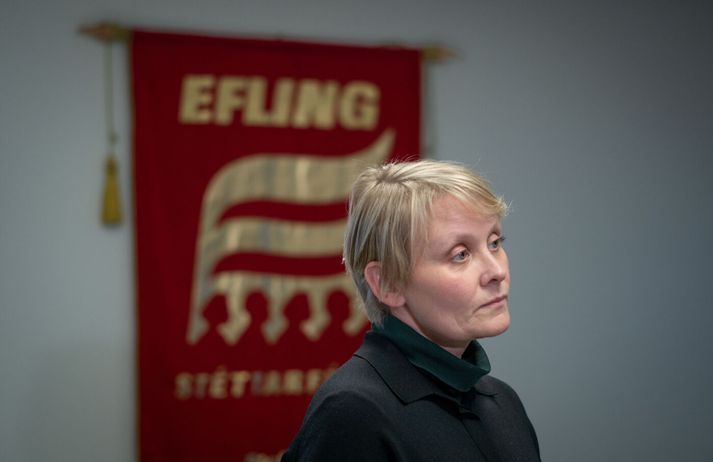 Sólveig Anna er formaður Eflingar.
