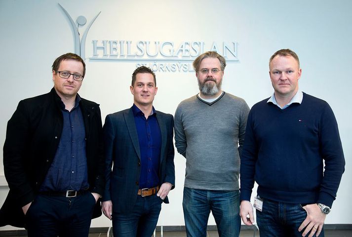 Sveinn Rúnar Sigurðsson, læknir og eigandi MS Investments, Gunnar Örn Jóhannsson framkvæmdastjóri Læknavaktarinnar, Ingi Steinn Ingason Landlæknisembættinu, Oddur Steinarsson framkvæmdastjóri lækninga, Heilsugæslu Höfuðborgarsvæðisins.