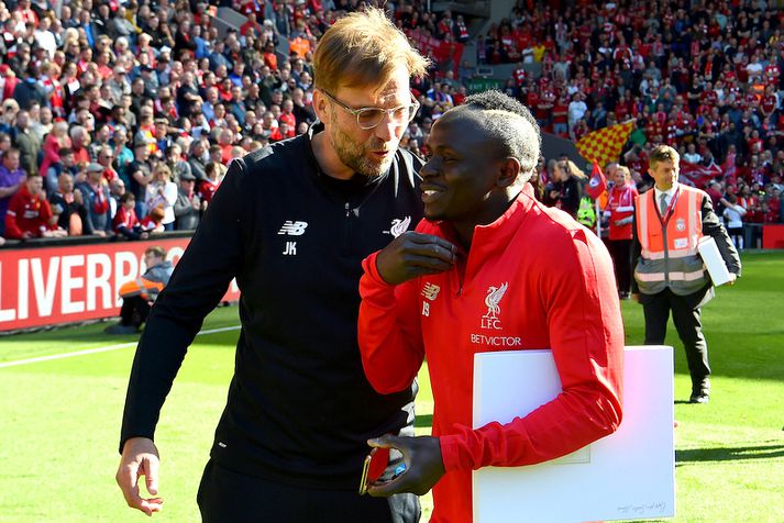 Jürgen Klopp var sáttur með að fá Sadio Mané aftur.