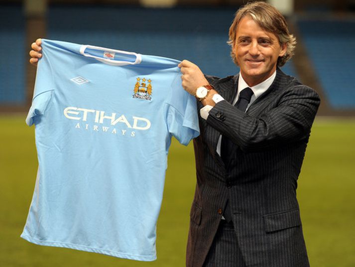 Roberto Mancini, stjóri Manchester City.