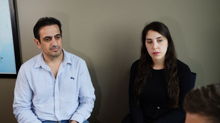 Houssam Alamatouri og Amal Sneih Farrag hafa búið um nokkurt skeið á Íslandi.