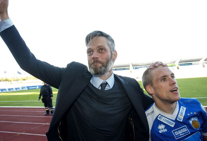 Ríkharður Daðason gerði Fram að bikarmeisturum í sumar.