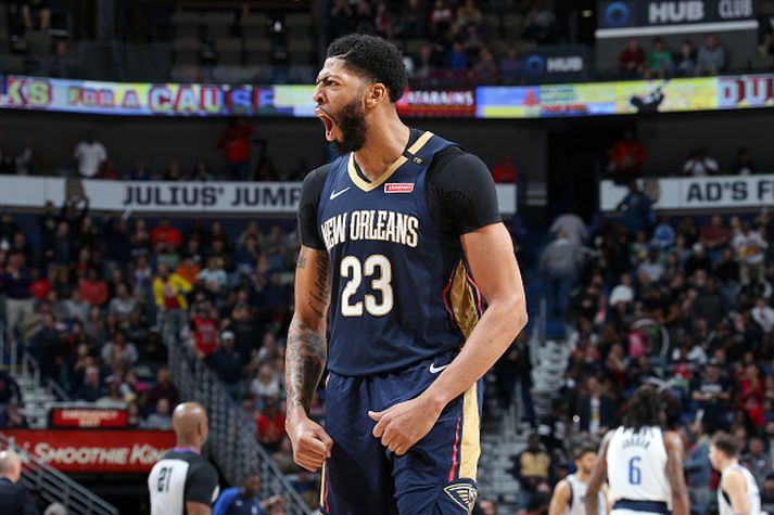 Anthony Davis átti frábæran leik í nótt