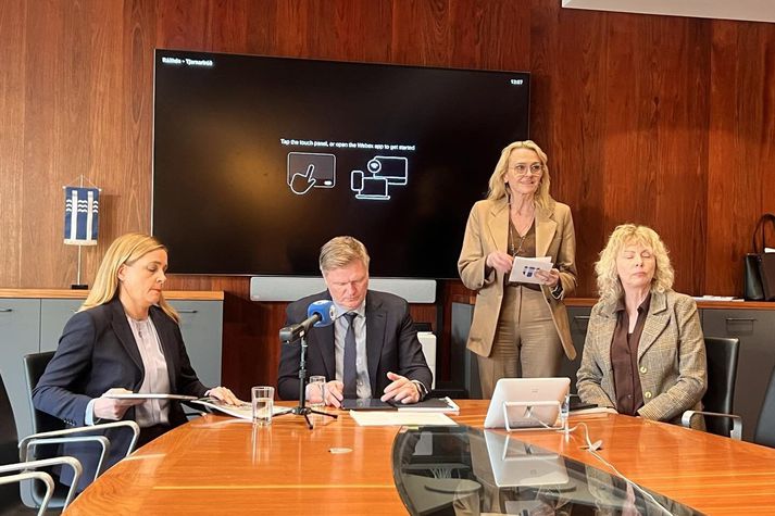 Við upphaf fundarins í Ráðhúsi Reykjavíkur.