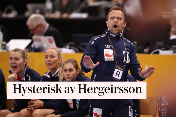 Norski blaðamaðurinn Leif Welhaven sakar Þóri Hergeirsson, landsliðsþjálfara norska kvennalandsliðsins í handbolta um móðursýki