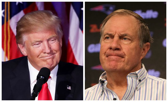 Donald Trump og Bill Belichick.