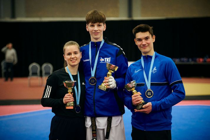 Íslendingarnir sópuðu að sér verðlaunum á Norðurlandamóti í Taekwondo.