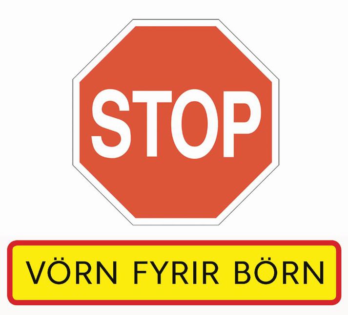 Merki samtakanna Vörn fyrir börn sem Barnaverndarstofa kannar um þessar mundir.