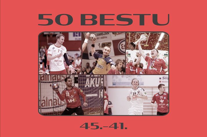 Leikmennirnir sem enduðu í 45.-41. sæti í valinu á þeim bestu í efstu deild karla í handbolta á þessari öld.